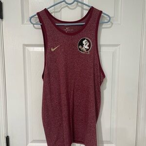 Nike Burgundy Tank Top with Emblem